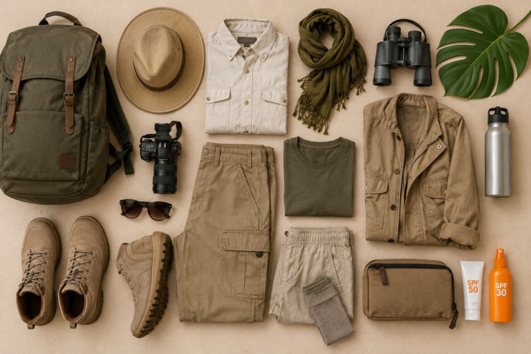 Safari adventure packing essentials